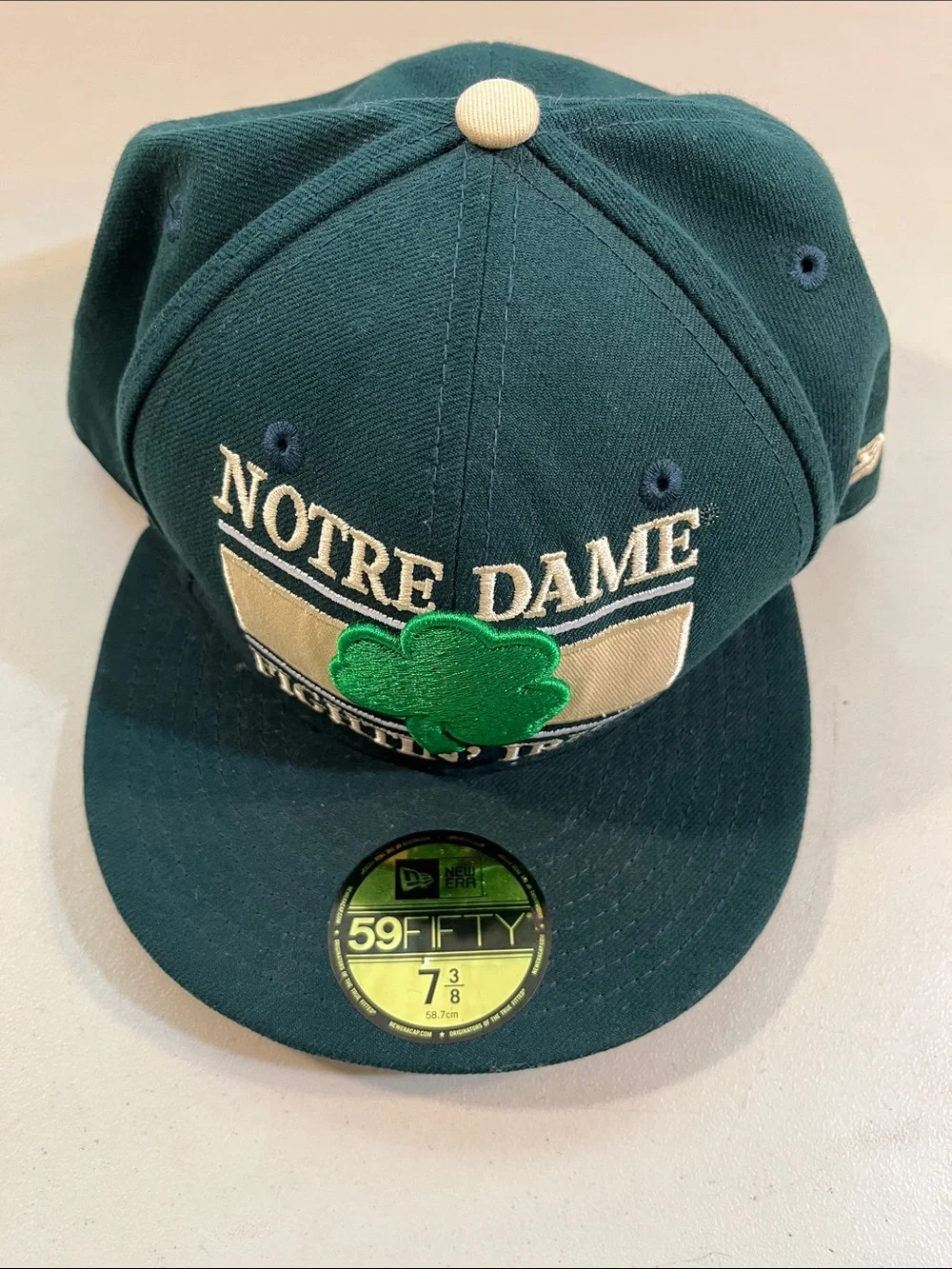 New Era Green Notre Dame Shamrock 59FIFTY Fitted Cap